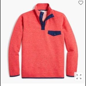 JCrew Factory Quilted Snap Front Pullover